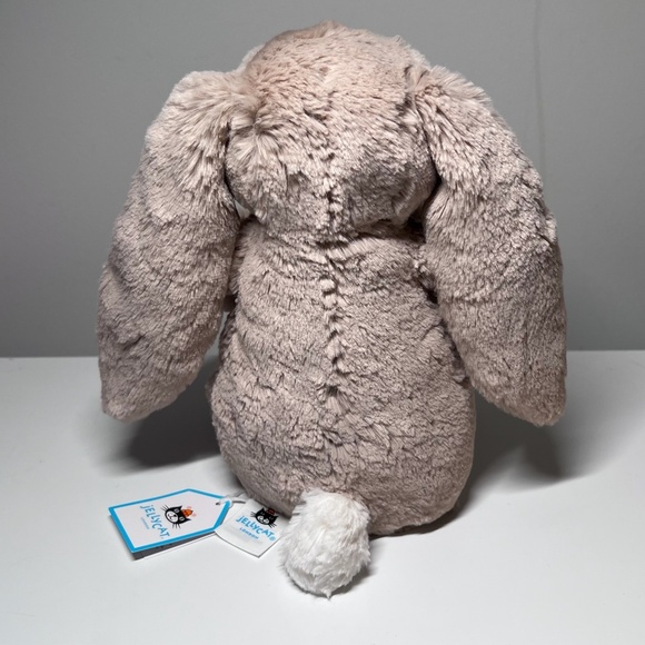 BNWT RARE Jellycat BASHFUL BEIGE BUNNY BIRTHDAY Cake Soft Plush Rabbit HTF - Picture 3 of 6